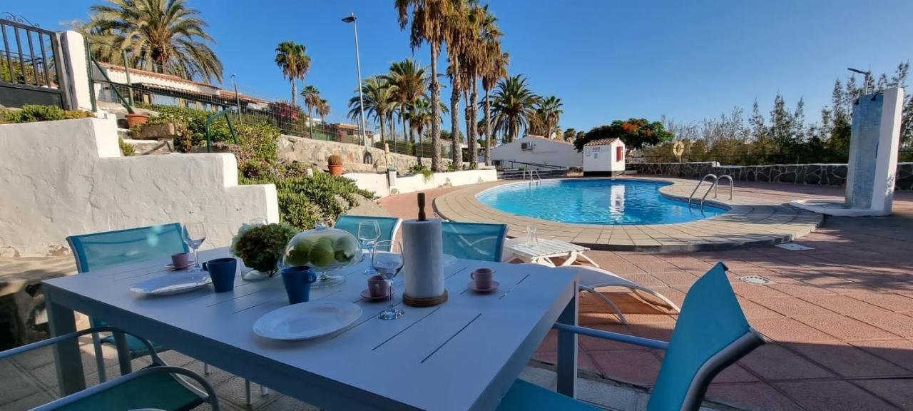Arguineguin, Two Bedrooms Bungalow, Pool & Wifi Exterior foto